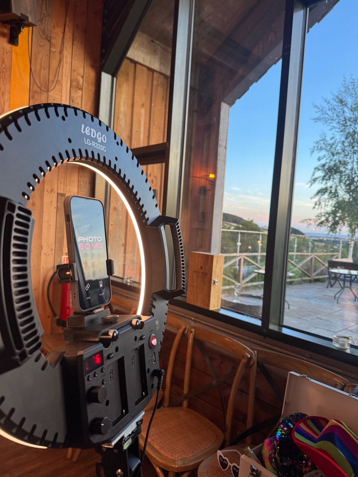 360 Video Booth: Shared before they're off the platform